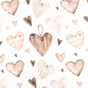 [S1471L-187615] [S1471L] Jersey Digital Printed Lovely Hearts Snoozy Fabrics (Design A)