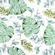 [S1491L-187743] [S1491L] Jersey Digital Printed Eucalyptus Mix Snoozy Fabrics (Design A)