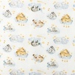 [S1417R-187234] [S1417R] Waffle Jersey Digital Printed Dreamy Friends Snoozy Fabrics (Design D)