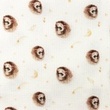 [S1419R-187246] [S1419R] Waffle Jersey Digital Printed Brownie Snoozy Fabrics (Design B)