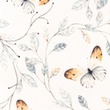 [S1537L-188025] [S1537L] Jersey Digital Printed Butterflies (Offwhite)