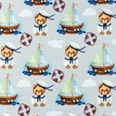 [S1532L-187994] [S1532L] Jersey Digital Printed Bear Maritiem (Design A)