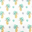 [S1672L-3752] [S1672L] Jersey Digital Printed Bunny Balloon (Bunny And Balloons)