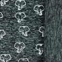 [S1679L-1001] [S1679L] Knitted Fleece Olly Snoozy Fabrics (Anthracite)