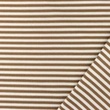 [S1685L-1022] [S1685L] Jersey Jacquard Strisce Con Bianco Sporco (Cammello Scuro)