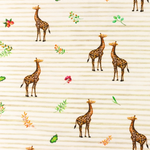 [S1430R] Jersey Digital Printed Stripes and Friends Snoozy Fabrics