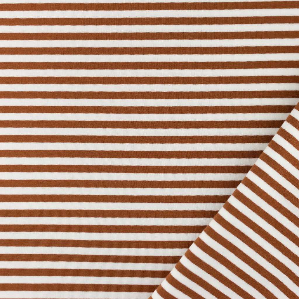 [S1685R] Jersey Jacquard Rayas Con Blanco Roto