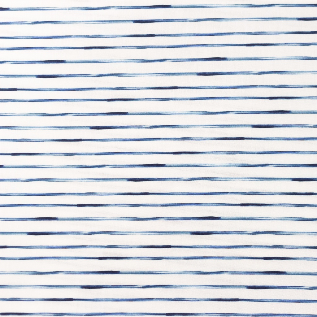 [S1435R] Poplin Digitaal Bedrukt Strepen en Vrienden Snoozy Fabrics