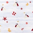 [S1436R-187366] [S1436R] Poplin Digital Printed Stripes and Friends Snoozy Fabrics (Design C)