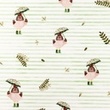 [S1437R-187375] [S1437R] Popeline Impression Numérique Rayures et Amis Snoozy Fabrics (Design C)