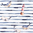 [S1438R-187384] [S1438R] Poplin Digital Printed Stripes and Friends Snoozy Fabrics (Design C)