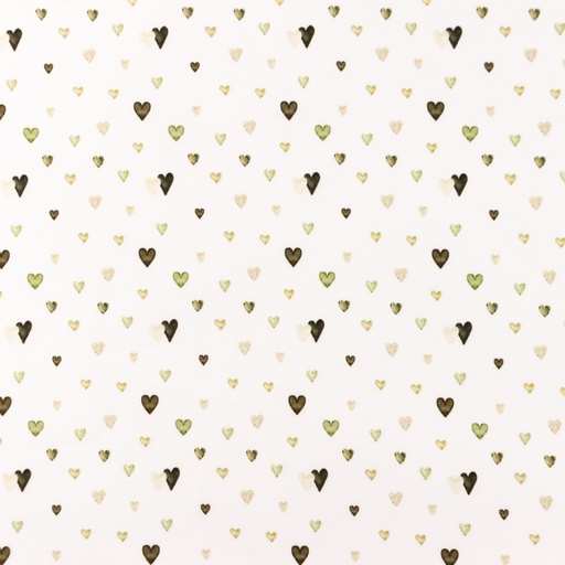 [S1440R] Poplin Digital Printed Hearts Snoozy Fabrics