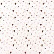 [S1440R-187399] [S1440R] Poplin Digital Printed Hearts Snoozy Fabrics (Brick)