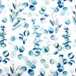 [S1670R-3748] [S1670R] Jersey Digital Printed Eucalyptus Mix (Large Eucalyptus)