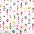 [S1677R-3620] [S1677R] Jersey Digital Printed Bees And Flowers (Pink Little Flowers)
