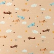 [S1701R-3682] [S1701R] Jersey Digital Printed Plane Snoozy Fabrics (Design B)