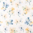 [S1507R-187847] [S1507R] Jersey Digital Printed Blue Flowers Snoozy Fabrics (Design C)