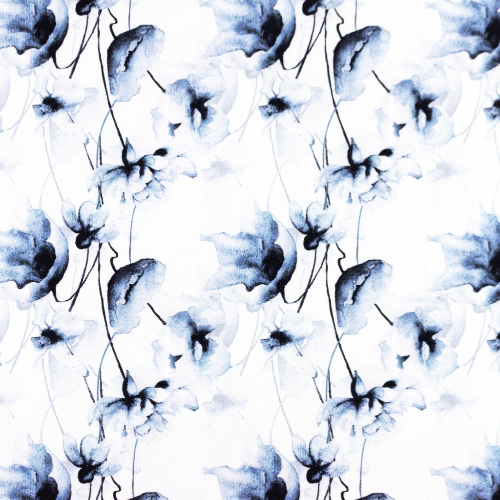 [S1508R] Jersey Digital Printed Poppy's Snoozy Fabrics