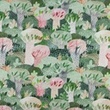 [S1518R-187915] [S1518R] Jersey Digital Printed Colorful Tree Snoozy Fabrics (Design B)