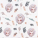 [S1450R-187469] [S1450R] Jersey Digital Printed Hedgehog Snoozy Fabrics (Design A)