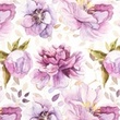[S1454R-187501] [S1454R] Jersey Digital Printed Watercolour Flowers Snoozy Fabrics (Design D)