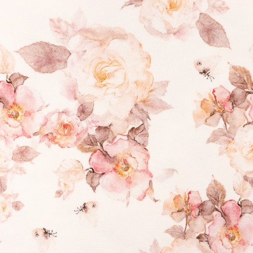 [S1455R] Jersey Digital Printed Roses Snoozy Fabrics