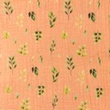 [S1464R-187569] [S1464R] Double Gauze Crinkled Digital Printed Leaves and Flowers Peach Snoozy Fabrics (Design B)