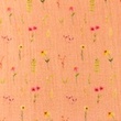 [S1464R-187570] [S1464R] Double Gauze Crinkled Digital Printed Leaves and Flowers Peach Snoozy Fabrics (Design C)