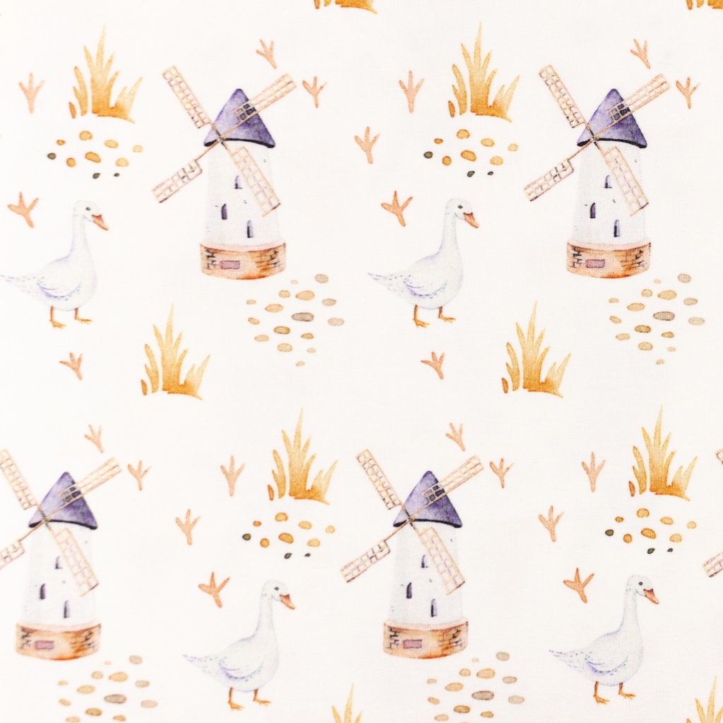 [S1469R] Jersey Digital Printed Farm Style Snoozy Fabrics