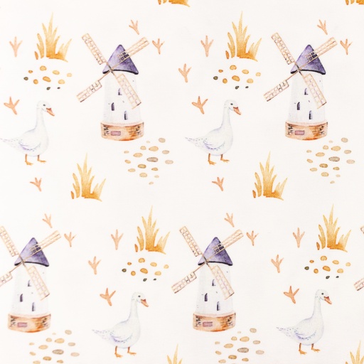 [S1469R] Jersey Digital Printed Farm Style Snoozy Fabrics