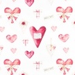 [S1471R-187616] [S1471R] Jersey Digital Printed Lovely Hearts Snoozy Fabrics (Design B)
