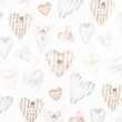 [S1471R-187617] [S1471R] Jersey Digital Printed Lovely Hearts Snoozy Fabrics (Design C)