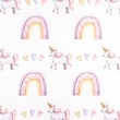 [S1529R-187976] [S1529R] Jersey Digital Printed Rainbow Snoozy Fabrics (Design A)