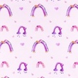 [S1530R-187983] [S1530R] Jersey Digital Printed Pink Rainbow (Light Pink)