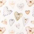 [S1477R-187655] [S1477R] Popelín Digitální Tisk Krásné Srdce Snoozy Fabrics (Design C)