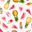 [S1479R-187668] [S1479R] Poplin Digital Printed Ice Creams Snoozy Fabrics (Design C)