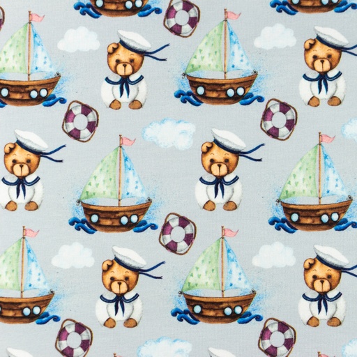 [S1532R] Jersey Digital Printed Bear Maritiem