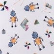 [S1535R-188013] [S1535R] Jersey Digital Printed Robots (Light Grey)