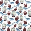 [S1488R-187726] [S1488R] Jersey Digital Printed Walrus Snoozy Fabrics (Design C)