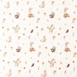 [S1494R-187763] [S1494R] Jersey Digital Printed Bunny Snoozy Fabrics (Design A)