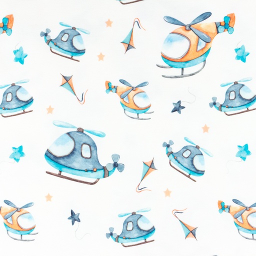 [S1545R] Jersey Digital Printed Airplanes
