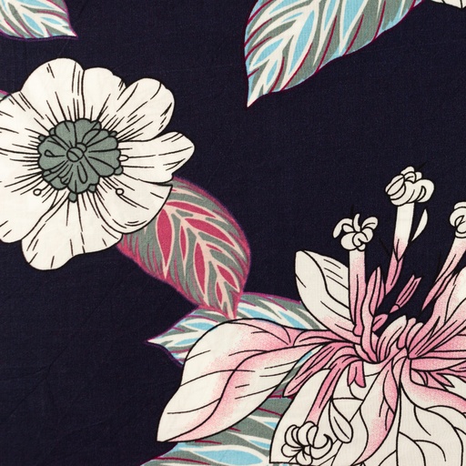 [S1698R] Rayon Poplin Printed Fleur