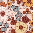 [S1698R-3683] [S1698R] Rayon Poplin Printed Fleur (Design C)