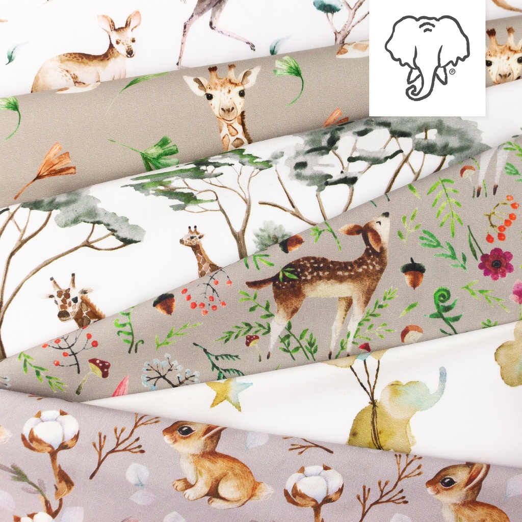 [S1235L] Poplin Digital Printed Mix Starr Snoozy Fabrics