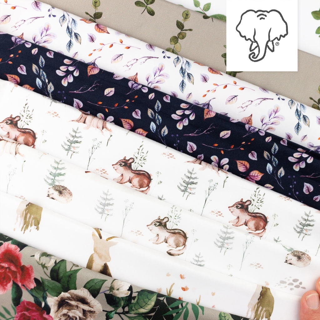 [S1248L] Poplin Digital Printed Mix Leif Snoozy Fabrics