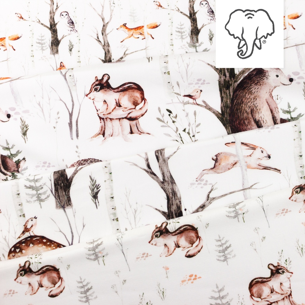 [S1257L] Poplin Digital Printed Mix Flint Snoozy Fabrics