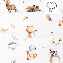 [S1285L] Popelín Digitální Tisk Mix Bluebell Snoozy Fabrics