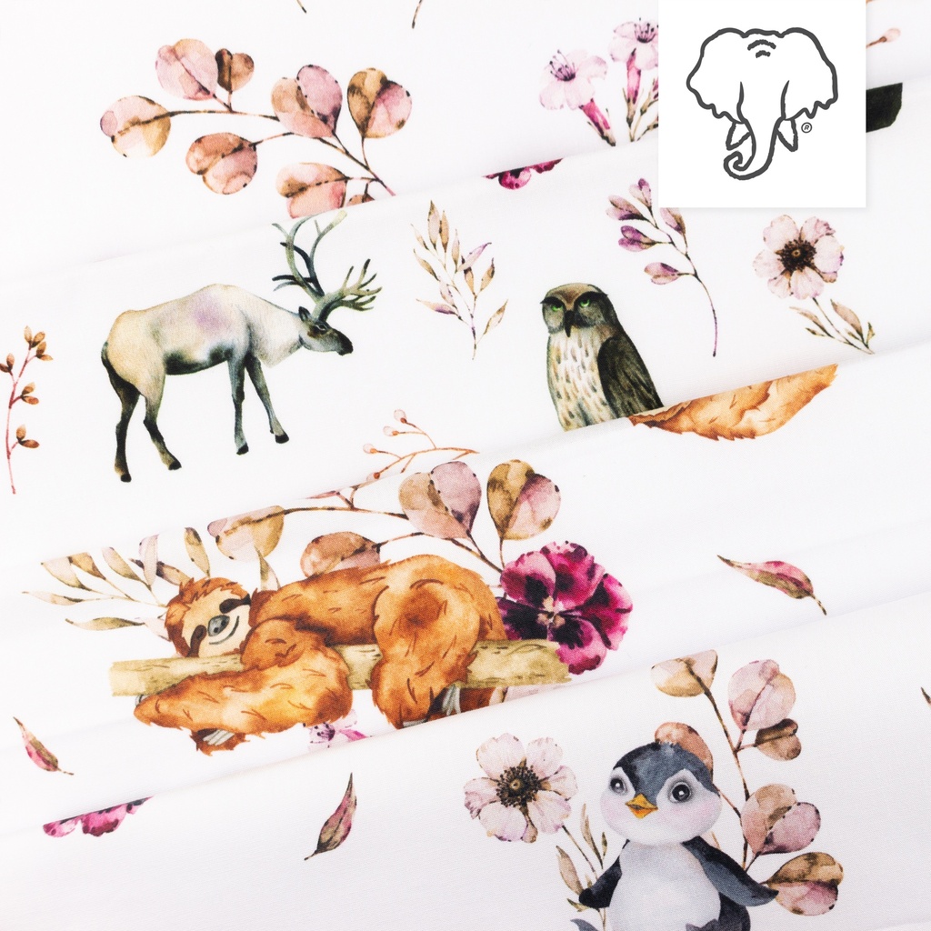 [S1291L] Poplin Digital Printed Mix Poppy Snoozy Fabrics