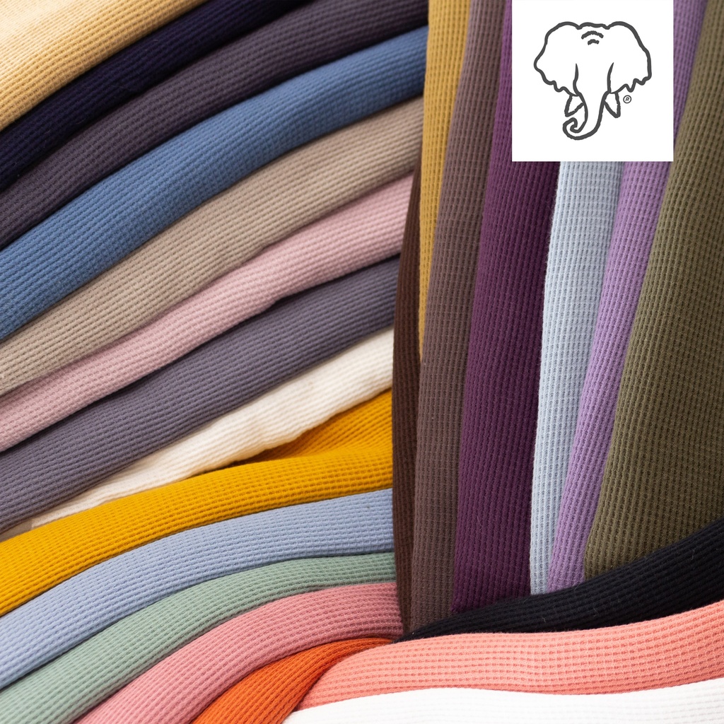 [S1310L] Uni Waffle Jersey Premium Snoozy Fabrics
