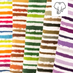 [S1399L] Dubbla Gasväv Skrynkliga Tryckta Små Ränder Snoozy Fabrics
